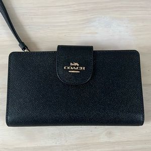 Coach C2869 Black Phone Wallet